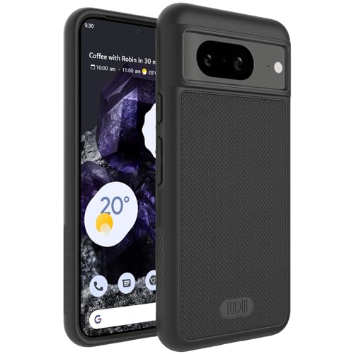 TUDIA MergeGrip [Military Grade] Designed for Google Pixel 8 Case (2023) - [Drop Tested] Dual Layer Shockproof Slim Rugged Tough Heavy Duty Protective Phone Cases Cover - Matte Black - color: Matte Black, size: Standard Pixel 8