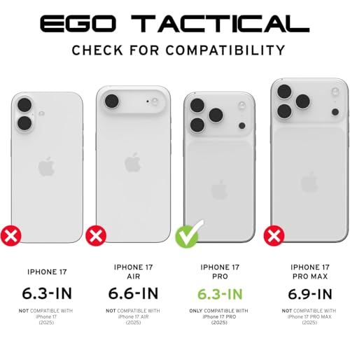 EGO TACTICAL UAG Urban Armor Gear Pathfinder case Compatible with MagSafe iPhone 17 Pro [6.3" Screen] Limited Edition Print - Black Hex Digital Camouflage - color: Black Hex Digital Camouflage, size: iPhone 17 Pro (6.3")