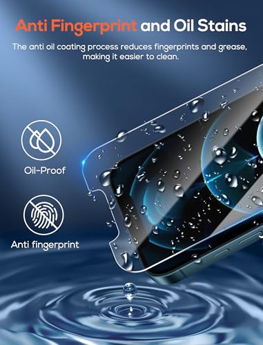 4 Pack for iPhone 12 Pro Screen Protector，Premium Tempered Glass Film 9H Hardness，Scratch Resistant，Bubble Free，Easy Installation，Ultra Durable，HD Clear，Case Friendly [6.1 inch] - size: iPhone 12 Pro