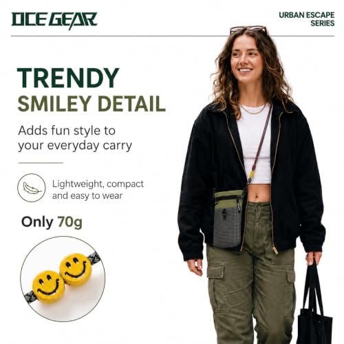 Cell Phone Bag with Strap Lightweight Crossbody Phone Purse with Nylon Lanyard Fits iPhone 12-17 for Travel Casual Walking - color: Green