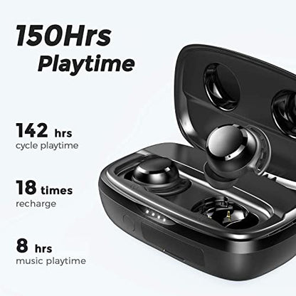 Tribit FlyBuds 3 Wireless Earbuds, 110H Playtime Bluetooth Headphones - color: Black
