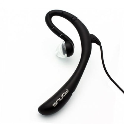 Premium Behind-The-Ear WIRED Hands-free Boom Headset MONO Headphone Single Earphone with Microphone for Verizon Kyocera Brigadier, Verizon Kyocera Hydro Elite C6750, Verizon LG VS890 Enact, Verizon LG Extravert 2, Verizon LG G Pad 8.3
