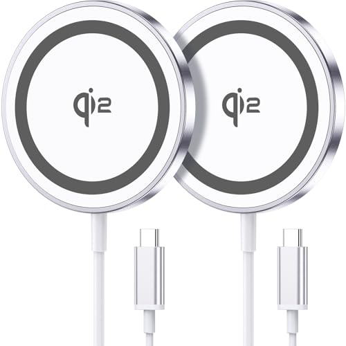for Mag-Safe Charger 2 Pack,Qi2 Certified 15W Magnetic Wireless Charger Pad