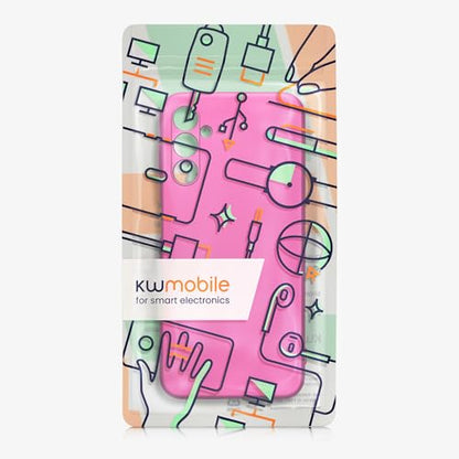 kwmobile Case Compatible with Samsung Galaxy A14 5G Case -Soft TPU Back Phone Cover - with Metallic Look - Metallic Pink - color: metallic pink, size: Galaxy A14 5G