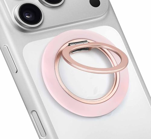 Jsoerpay Ultra-Thin Magnetic Phone Grip for MagSafe, Pink - color: Pink