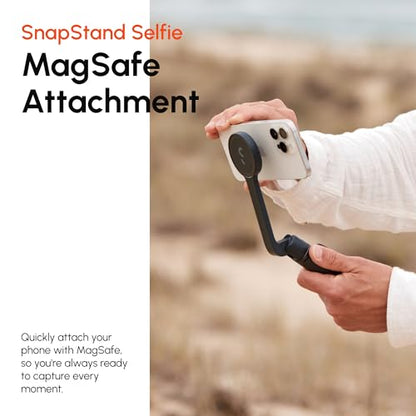 ShiftCam SnapStand Selfie – Magnetic Selfie Stick & Tripod – Compact, Foldable & Extendable with Tilt Head and Magnetic Bluetooth Remote (Midnight, SnapStand Selfie) - color: Midnight, size: SnapStand Selfie