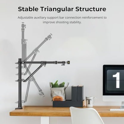 SMALLRIG Triangle Camera Desk Mount, Overhead Desk Clamp Phone Mount - style: Clamp 4304