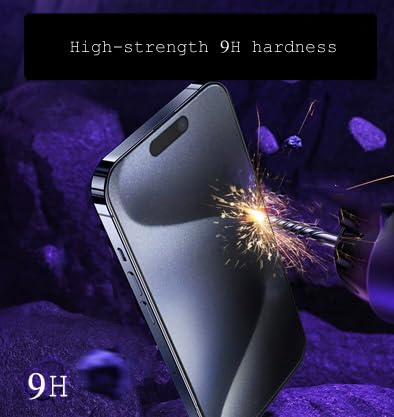 3 Pack for iPhone Air Matte Privacy Screen Protector | Full Coverage 9H Anti-fingerprint Anti-Spy Matte Tempered Glass for iPhone AIR,6.5” - size: iPhone Air - 6.5"