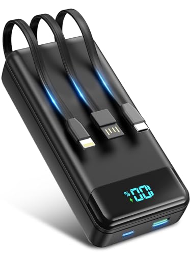 Portable Charger 40000mAh Power Bank, PD 22.5W Fast Charging - color: Black