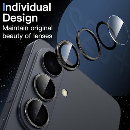 JETech Camera Lens Protector for Samsung Galaxy S26 Plus, Black, 1 Set - size: Galaxy S26 Plus