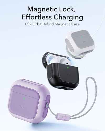ESR for AirPods 5/4 Case (2026/2024), Compatible with MagSafe, Purple - color: Purple, size: AirPods 5&4 Case