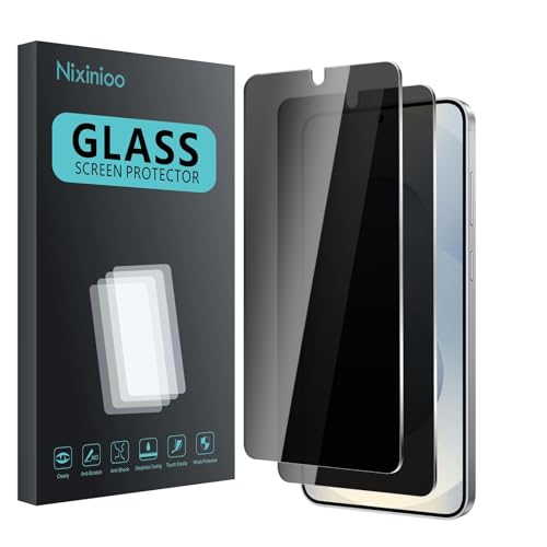 2 Pack Privacy Screen Protector for Samsung Galaxy S24 + / S24 Plus / S25 + / S25 Plus, Anti Spy Tempered Glass 9H Hardness, Black Protector Anti Spy, Bubble Free, Anti-Scratch - size: Galaxy S25 Plus/S24 Plus FK2