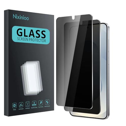 2 Pack Privacy Screen Protector for Samsung Galaxy S24 + / S24 Plus / S25 + / S25 Plus, Anti Spy Tempered Glass 9H Hardness, Black Protector Anti Spy, Bubble Free, Anti-Scratch - size: Galaxy S25 Plus/S24 Plus FK2