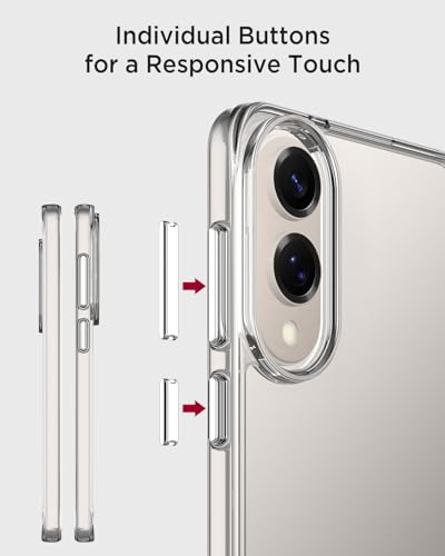 Miimall for Samsung Galaxy S25 Edge Case Clear, Anti-Yellowing Anti-Fingerprint Clear Phone Case | Mil-Grade Protection Slim Shockproof | Thin Anti-Scratch Transparent Rugged Cover for S25Edge