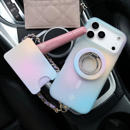 VELVET CAVIAR compatible with MagSafe Wallet - Magnetic Card Holder - color: Jelly Glow Aura