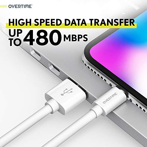 Overtime iPhone Lightning Cable, USB-A -Lightning Cable 4ft