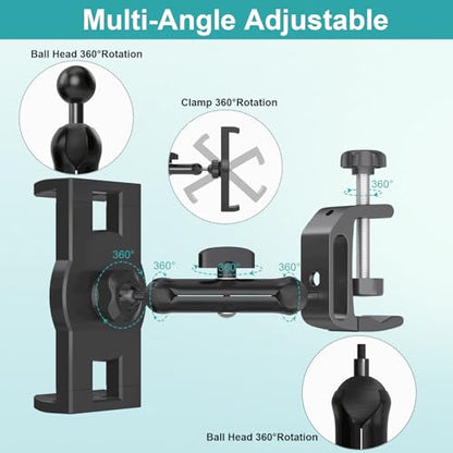 Under Cabinet Tablet Mount, Kitchen Tablet Holder iPad Mount for Desk/Table/Board/Chair,Compatible with 4.7~12.9" iPad/Nexus/LG G Pads/e-Reader/Switch/iPhone,360° Adjustable Aluminum Alloy Arm Stand - style: Tablet Mount