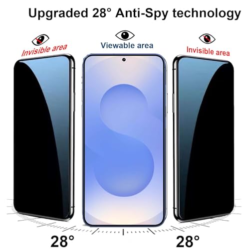 2 Pack for Samsung Galaxy S25 Plus Privacy Screen Protector [Not Glass], Anti-Spy Flexible TPU Film HD Ultra-Thin Bubble Free Case Friendly Full Coverage Hydrogel Film for S25 Plus 6.7-inch