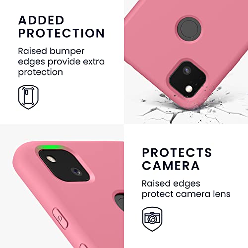kwmobile Case Compatible with Google Pixel 4a Case - Slim Protective TPU Silicone Phone Cover - Sweet Candy - color: Sweet Candy