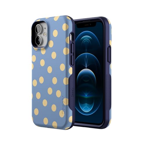 Casely iPhone 12 Mini Case | in the Spotlight | Pastel Polka Dot | Bold Protective Design | Compatible with MagSafe - color: In the Spotlight | Pastel Polka Dot, size: Iphone 12 Mini