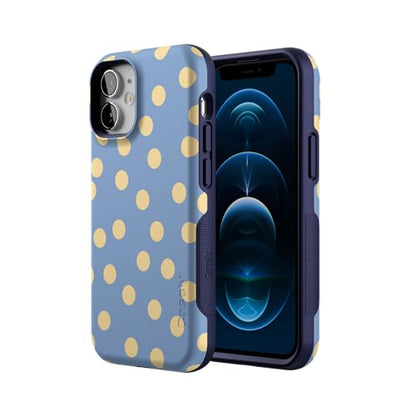 Casely iPhone 12 Mini Case | in the Spotlight | Pastel Polka Dot | Bold Protective Design | Compatible with MagSafe - color: In the Spotlight | Pastel Polka Dot, size: Iphone 12 Mini
