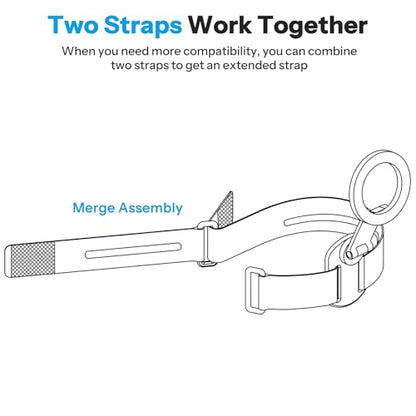 OMOTON Magnetic Phone Holder for Magsafe, 360° Rotation with 2 Straps, Strong Magnets Compatible with 30oz Stanley 16-64 oz Bottle, Gym Equipment, Steering Wheel & Stroller