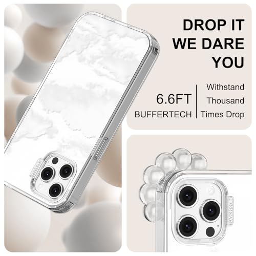MOSNOVO Case for iPhone 12 & iPhone 12 Pro, [Buffertech 6.6ft Military-Grade Drop Protection] [Anti Peel Off Tech] Clear TPU Bumper Phone Case Cover Design - Cloud - color: Clear - Cloud, size: iPhone 12 / iPhone 12 Pro