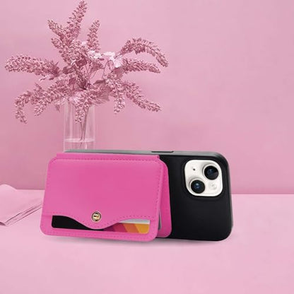 M-Plateau Card Holder for Back of Phone With Adhesive Sticker - color: Rose Red
