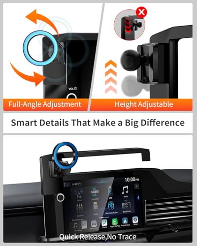 Magnetic Car Phone Holder for 2025 2026 Toyota Camry Accessories, for Toyota Camry XLE/XSE 12.3 Inch Screen Fixed Clip, 360° Rotation,Compatible with MagSafe - size: for 2025 2026 Toyota Camry 12.3 inch touch screen