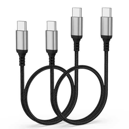 Short USB C to USB C Cable 1.5FT, 2 Pack Fast Charging Cable - size: 1.5FT