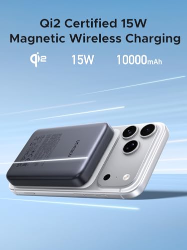 UGREEN 10000mAh Qi2 15W Slim Magnetic Power Bank PD 20W for iPhone 18 Pro