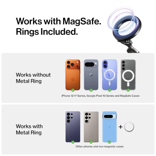 Statik HyperMount (Gen 3) Magnetic Phone Holder, for iPhone and Android - color: Gen 3, size: 3 Pack