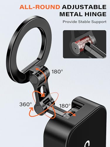 A2C 3-in-1 Magnetic Phone Holder for Gym Travel with Tray Table Clamp - color: Black