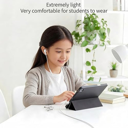 5 Pack Upgraded USB C Headphones for iPhone 17/16/15 Pro Max iPad Plus TypeC Earphones with Microphone Volume Control USBC Wired Earbuds USB Type C Earphone for Samsung S26/S25(1.2M/4Ft)