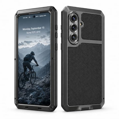 Metal Case for Samsung Galaxy S26 Case 6.3",Full Body Protective Cover Heavy Duty Shockproof [Tough Armour] Aluminum Alloy Case with Silicone Built-in Screen Protector - Black - color: Black