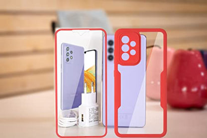 Ysnzaq for Samsung Galaxy A73 5G Case with Screen Protector QB Clear Green