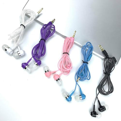 10 Packs 3.5mm Wired Earbuds Bulk in Ear, Mix Color Headphones