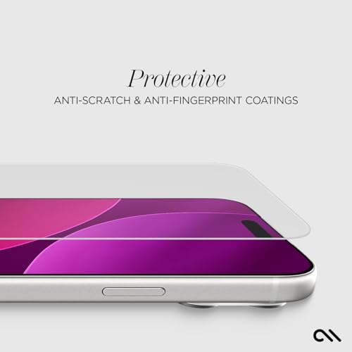 Case-Mate iPhone 17 Pro Max Screen Protector with Installation Tray - Clear | [Pack of 3] Durable & Anti-Scratch Tempered Glass with Touch Sensitivity - Ultra High Clarity, Case-Friendly & Easy to Apply - size: iPhone 17 Pro Max