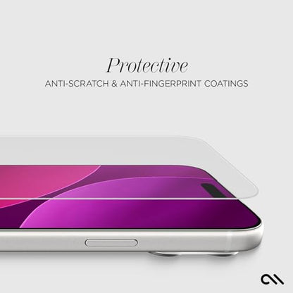 Case-Mate iPhone 17 Pro Max Screen Protector with Installation Tray - Clear | [Pack of 3] Durable & Anti-Scratch Tempered Glass with Touch Sensitivity - Ultra High Clarity, Case-Friendly & Easy to Apply - size: iPhone 17 Pro Max