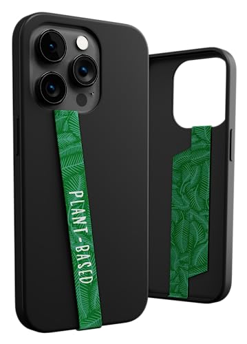 Phone Loops: Non-Elastic Phone Grip, Phone Strap, Phone Holder for Hand - Small, Light and Discreet Phone Loop Cell Phone Holder for Hand - Phone Finger Holder - color: Fabric: PlantBased