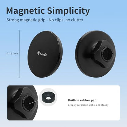 Car Phone Holder for 2017–2025 Mazda CX5 Accessories, Custom-Fit Magnetic Car Phone Mount with Strong Magnetic Hold, 360° Adjustable Phone Holder for iPhone 12–17 Series and Most Smartphones - style: Magnetic holder