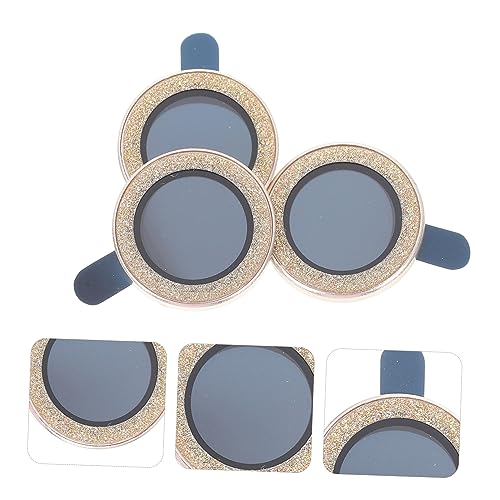 Mipcase 3pcs Camera Lens Protectors Scratch-resistant Covers Easy to Install Compatible Pro Stylish Design