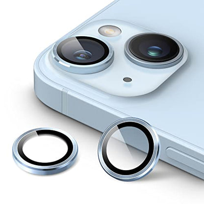 JETech Camera Lens Protector for iPhone 14/14 Plus, Blue, 1 Set - color: Blue
