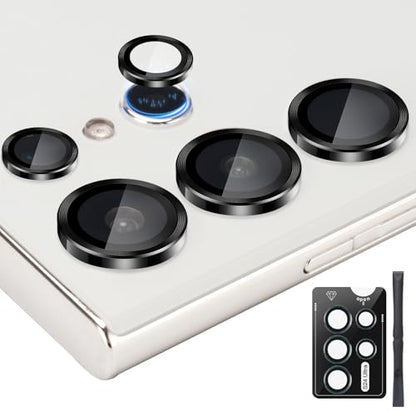 Camera Lens Protector for Samsung Galaxy S24 Ultra, Black - color: Black
