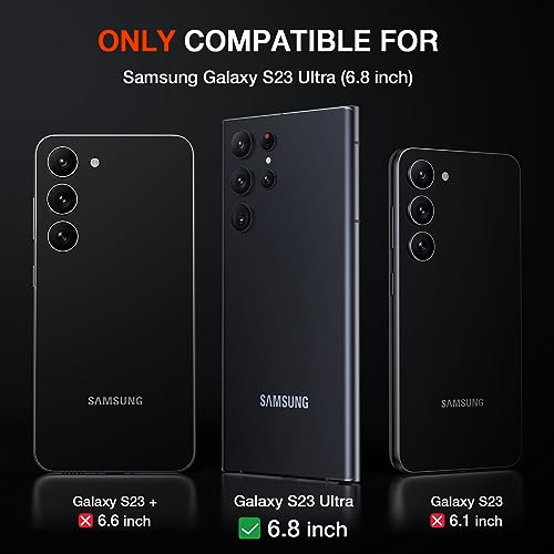 EGV 3 Pack for Samsung Galaxy S23 Ultra Screen Protector, Soft TPU Film - size: Galaxy S23 Ultra 6.8inch