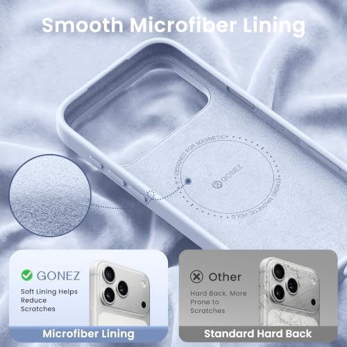 GONEZ Magnetic for iPhone 17 Pro Max Case, Silicone Cover Baby Blue - color: Baby Blue, size: Iphone 17 Pro Max
