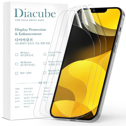 3-Pack for iPhone 17e/16e Flexible TPU-EPU Screen Protector [Not Glass] [Highly Responsive Touch] [Real-Time Self-Healing] HD Clear, Unbreakable, Bubble Free Easy Installation with Alignment Jig - size: iPhone 17e/16e