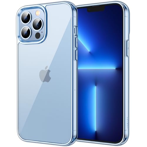 JETech Case for iPhone 13 Pro Max, Anti-Yellowing, Sierra Blue | Shockproof Protection, Scratch Resistant Hard PC Back, Durable Transparent TPU Bumper - color: Sierra Blue