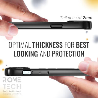 Rome Tech Clear Case Compatible with MagSafe for iPhone 14 Plus (2022) - Slim and Rugged Fit Thin Shockproof Case Compatible with Magsafe Devices - Clarity - style: iPhone 14 Plus