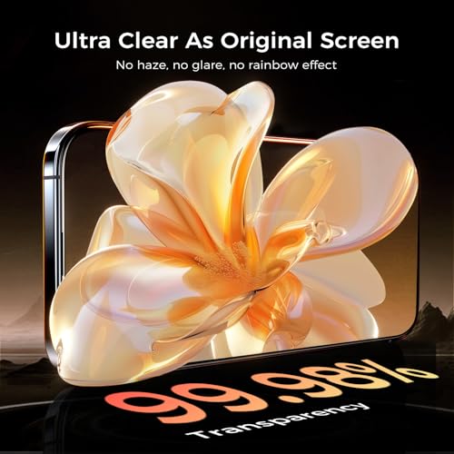 NeverBreak 9H+ Hardness for iPhone Air Screen Protector 12FT Military Grade Protection (Scratch, Shatter, Drop Resistance) Tempered Glass Full Edge Coverage 6.5" 2025, 2 Pack with De-Bubble Card - size: iPhone Air